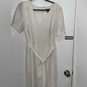 White/ cream dress from express